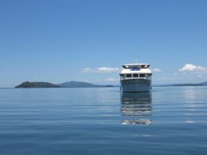 Lake Kariba in Zimbabwe is especially beautiful aboard the MV Matusadona at midday